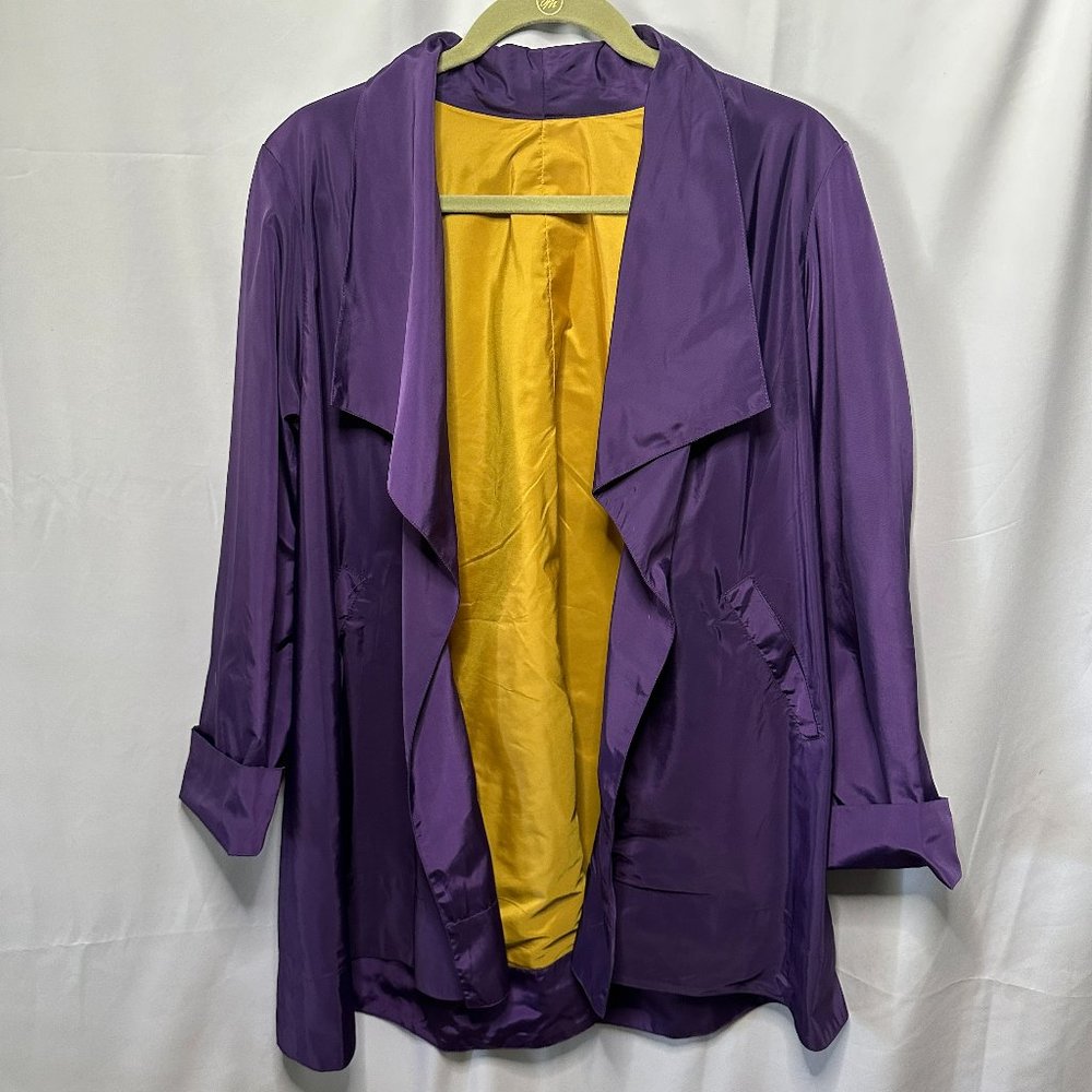 Unique Purple & Yellow Reversible Rain Jacket (LSU & Minnesota Vikings Ladies!)